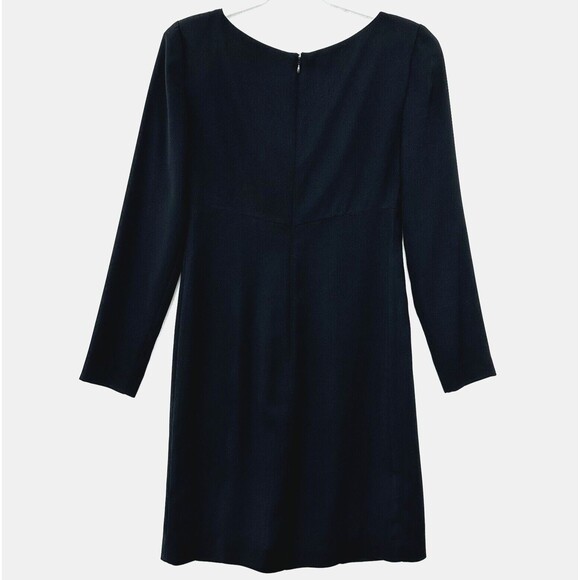 Jeannene Booher Dress Womens Sz 4 Lined Pullover Twist-Tie Front Back Zip Black - Picture 3 of 12